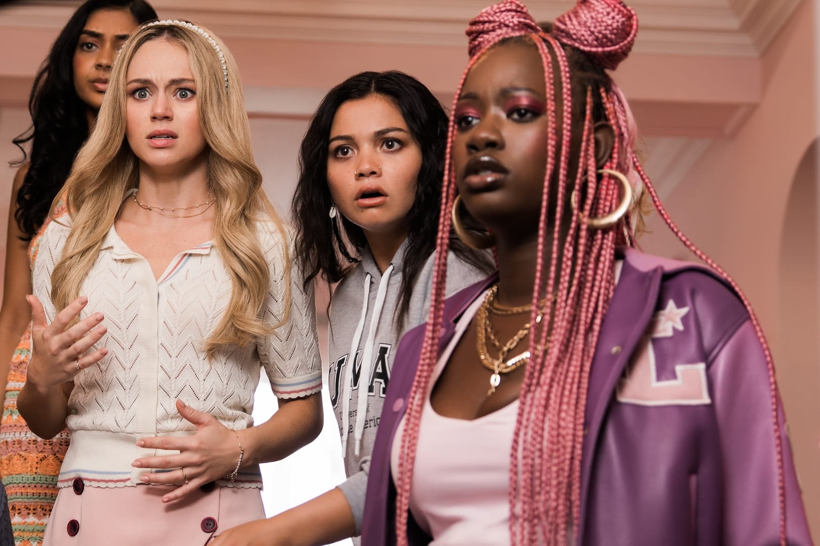 Behind the Screams of Buzzkill With Siena Agudong, Brec Bassinger, and the Cast — still 1